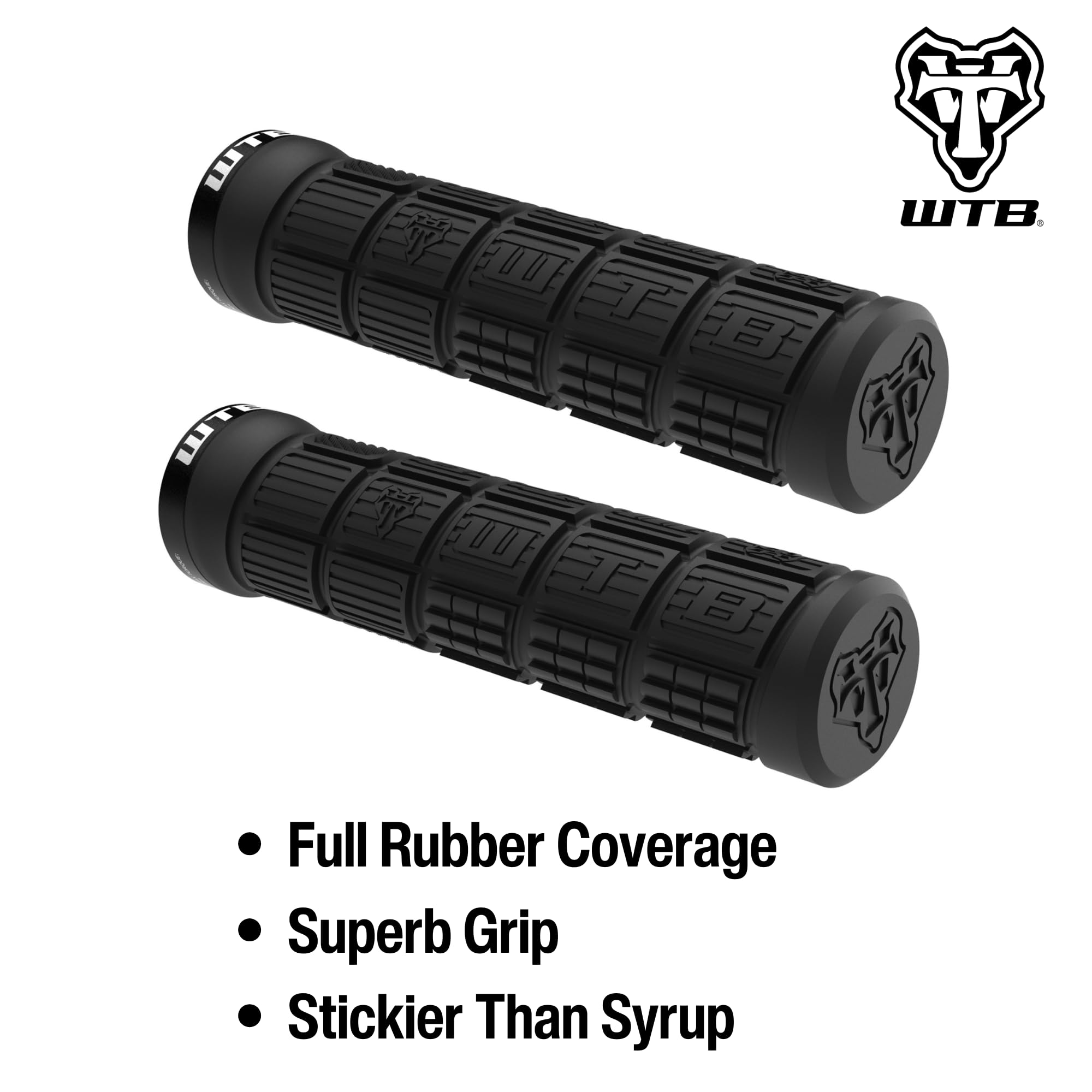 WBASE WTBW 680mm グリップ付き Amazon.com : WTB Wafel Clamp-On Bicycle Grips (Set of Two) Black